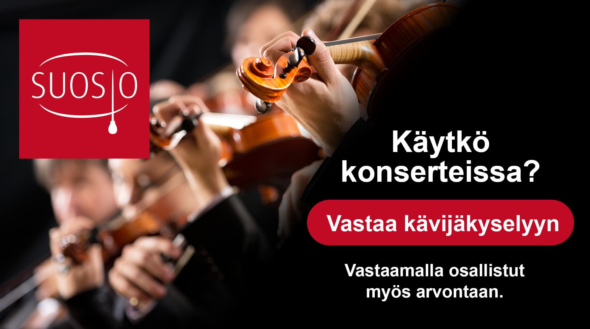 Suoma­lai­set orkes­te­rit toteut­ta­vat kävijätutkimuksen